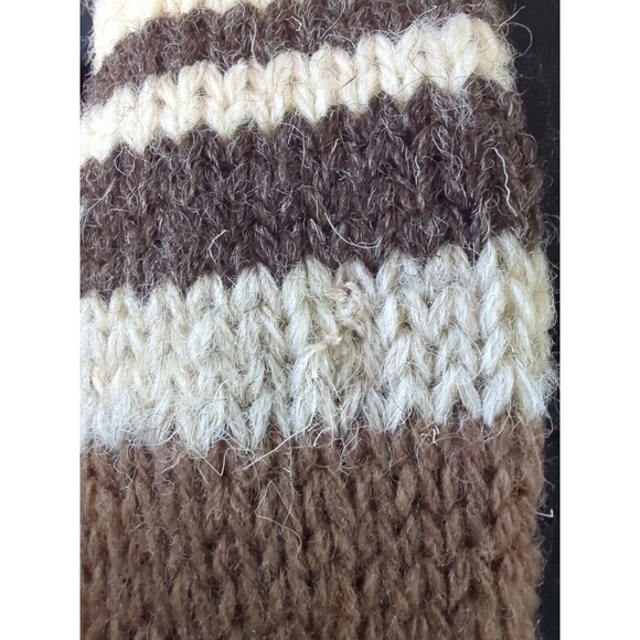 VTG Lauren Ralph Lauren Sz MP Handknit Aztec Navajo Belted Shawl Collar Cardigan - Picture 8 of 14